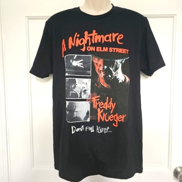 A Nightmare On Elm Street Freddy Krueger "Don't Fall Asleep" T-Shirt Size M - Picture 3 of 9
